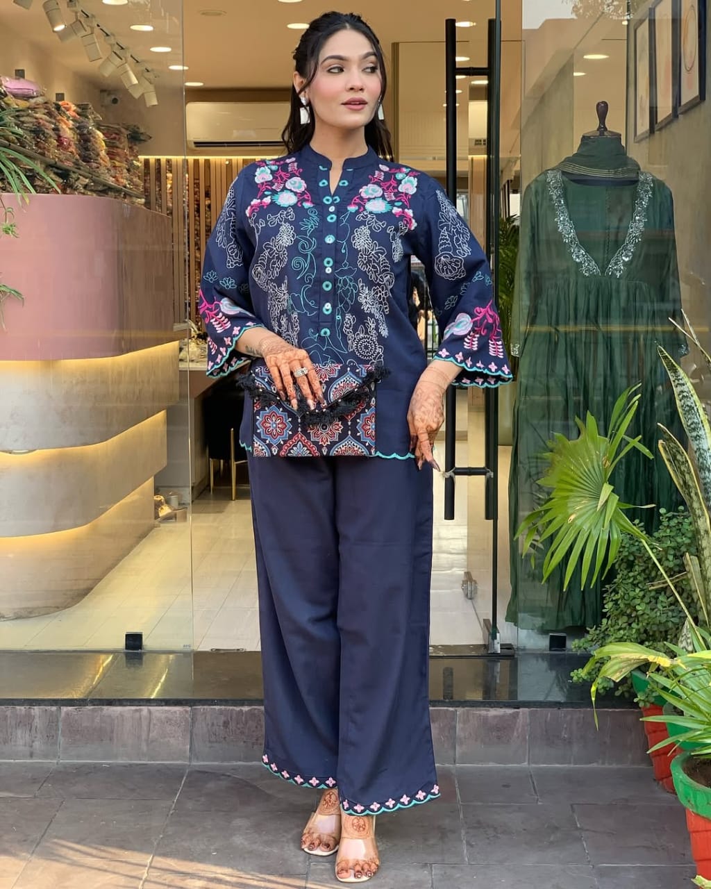 Beautyful Cotton Wardrobe  Embroidery Cod Set