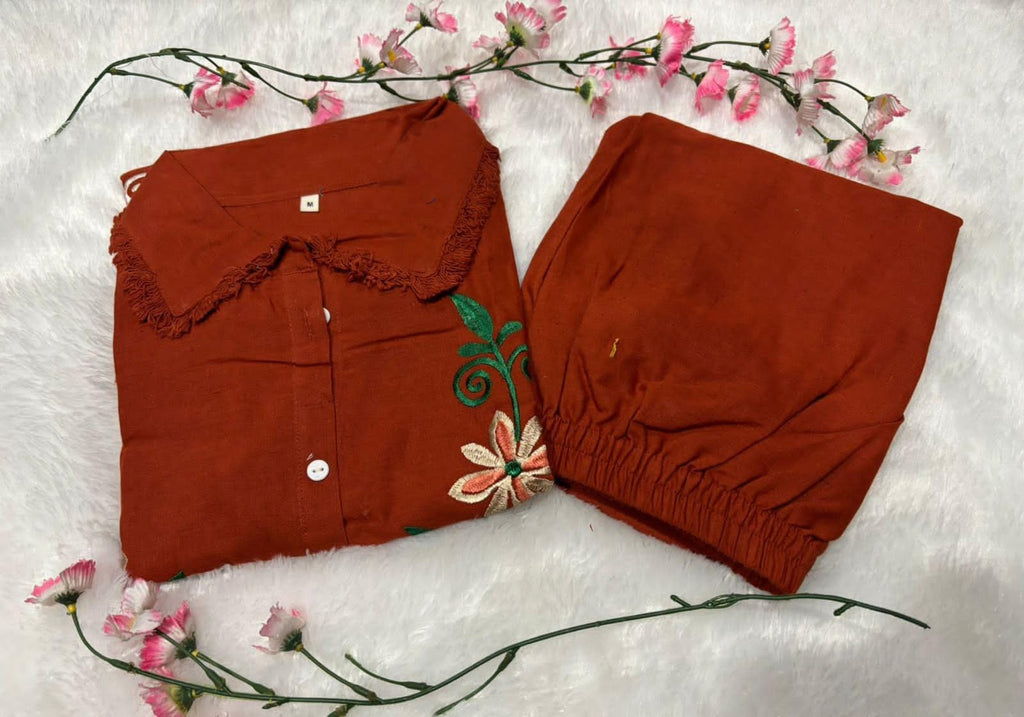 Beautiful Cotton Flex Embroidery Cord Set