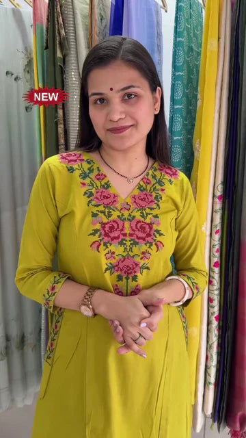 Shikha Pure Cotton Comfy A-Line Kurta For Women